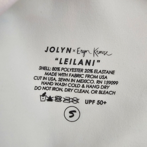 Jolyn x Eryn Krouse Leilani One Piece Surf Swimsuit Size S Open Back UPF 50+ - Picture 9 of 12